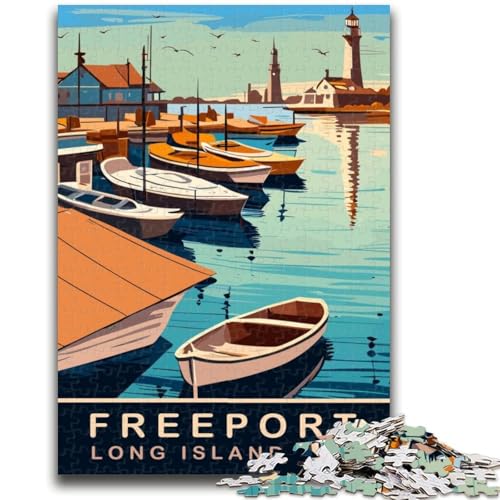 Puzzle für Erwachsene, 1000 Teile, Freeport, für Kinder ab 14 Jahren, interessante Geschenke zur Stressreduzierung für Freunde und Familie (Größe 50x70cm) von NCVAZHASO