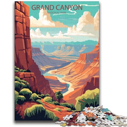 Puzzle für Erwachsene, 1000 Teile, Grand Canyon, für Kinder ab 14 Jahren, interessante Geschenke zur Stressreduzierung für Freunde und Familie (Größe 38x52cm) von NCVAZHASO