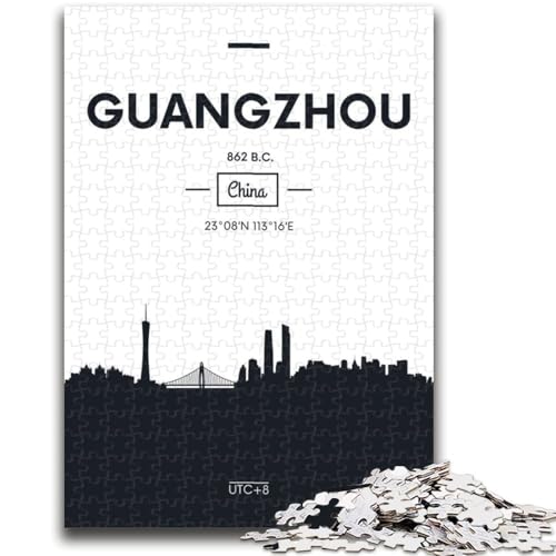 Puzzle für Erwachsene, 1000 Teile, Guangzhou, China Hilft dem Gehirn, süchtig machendes Spielzeug zu trainieren und Geduld zu fördern EIN Kunstwerk (Größe 50x70cm) von NCVAZHASO