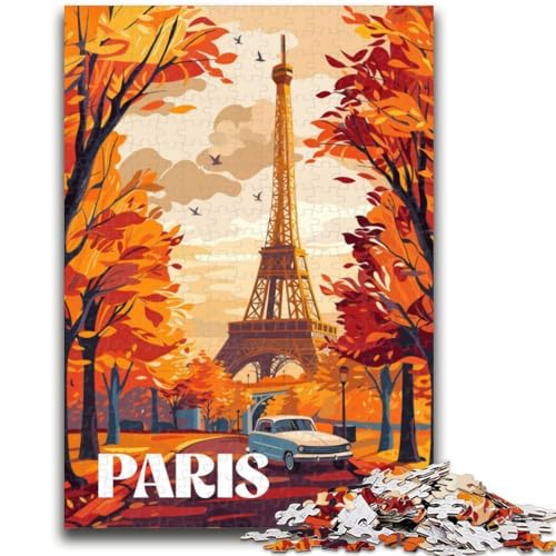 Puzzle für Erwachsene, 1000 Teile, Herbst in Paris, Familienspaß für die ganze Familie, Kinder ab 14 Jahren (Größe 38x26cm) von NCVAZHASO