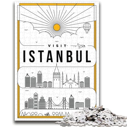 Puzzle für Erwachsene, 1000 Teile, Istanbul, Türkei, hilft dem Gehirn, süchtig machendes Spielzeug zu trainieren, um Geduld zu fördern, EIN Kunstwerk (Größe 50x70cm) von NCVAZHASO