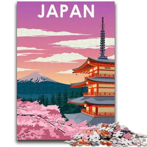 Puzzle für Erwachsene, 1000 Teile, Japan-Reiseposter, Familienspaß, ganze Familie, ab 14 Jahren (Größe 50x70cm) von NCVAZHASO