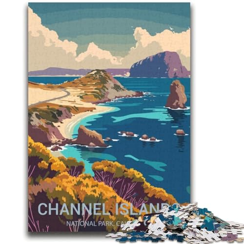 Puzzle für Erwachsene, 1000 Teile, Kanalinseln, Familienspaß, ganze Familie, ab 14 Jahren (Größe 38x52cm) von NCVAZHASO