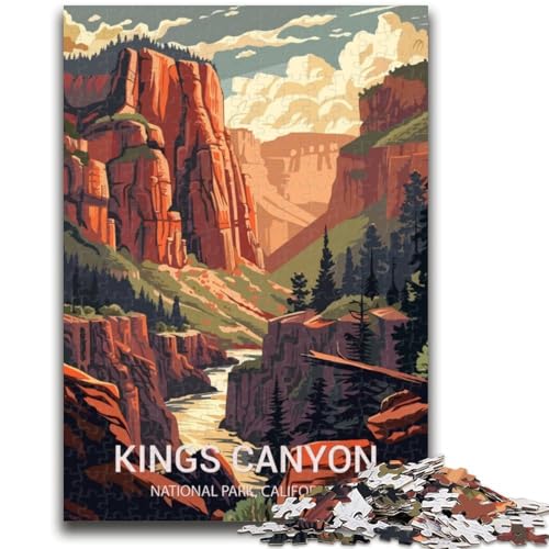 Puzzle für Erwachsene, 1000 Teile, Kings Canyon Nationalpark, Lernspiel, Herausforderungsspielzeug, ganze Familie (Größe 50x70cm) von NCVAZHASO