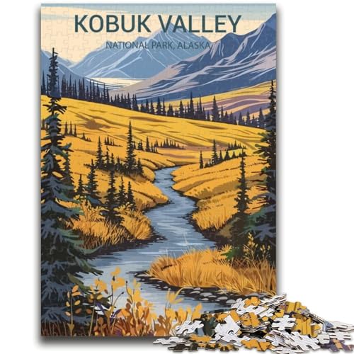 Puzzle für Erwachsene, 1000 Teile, Kobuk Valley Nationalpark, für Kinder ab 14 Jahren, interessante Geschenke zur Stressreduzierung für Freunde und Familie (Größe 50x70cm) von NCVAZHASO