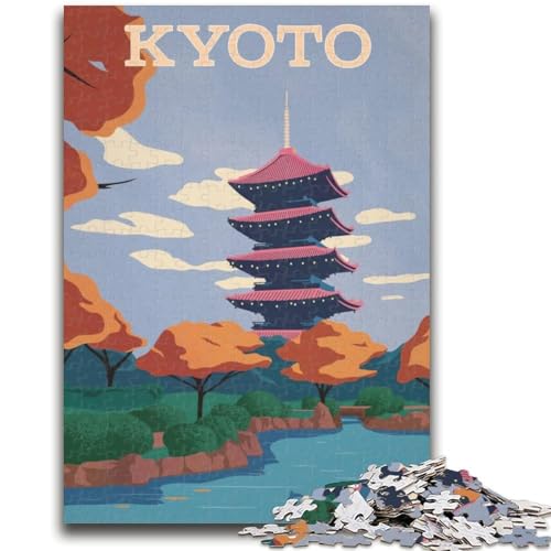 Puzzle für Erwachsene, 1000 Teile, Kyoto, für Kinder ab 14 Jahren, interessante Geschenke zur Stressreduzierung für Freunde und Familie (Größe 50x70cm) von NCVAZHASO