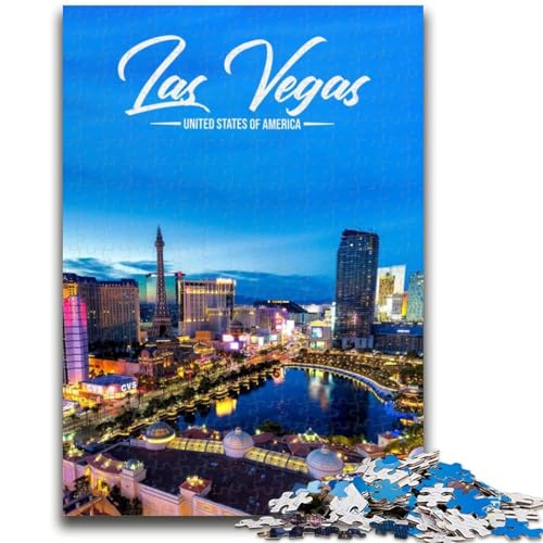 Puzzle für Erwachsene, 1000 Teile, Las Vegas, hilft dem Gehirn, süchtig machendes Spielzeug zu trainieren, um Geduld zu fördern, EIN Kunstwerk (Größe 50x70cm) von NCVAZHASO