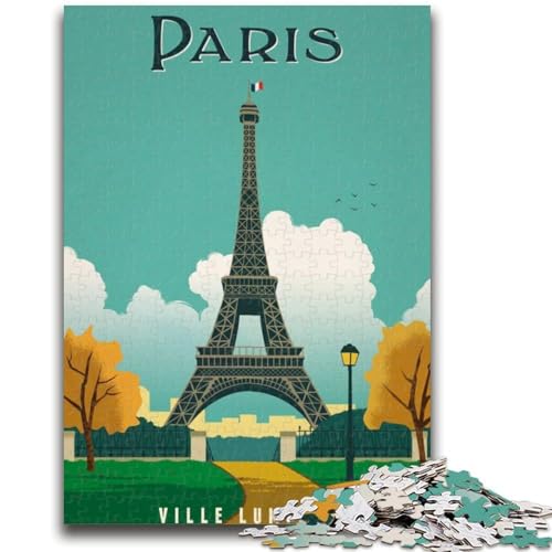 Puzzle für Erwachsene, 1000 Teile, Lichter von Paris, für Lernspiele, herausforderndes Spielzeug, ganze Familie (Größe 50x70cm) von NCVAZHASO