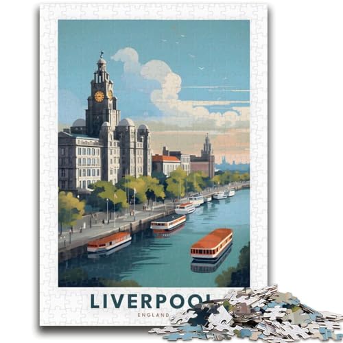 Puzzle für Erwachsene, 1000 Teile, Liverpool, Vereinigtes Königreich Hilft dem Gehirn, süchtig machendes Spielzeug zu trainieren, um Geduld zu fördern EIN Kunstwerk (Größe 50x70cm) von NCVAZHASO