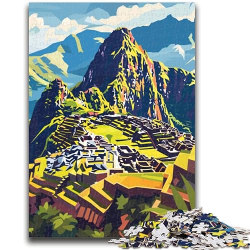 Puzzle für Erwachsene, 1000 Teile, Machu Picchu-Landschaft, Lernspiel, Herausforderungsspielzeug, ganze Familie (Größe 50x70cm) von NCVAZHASO