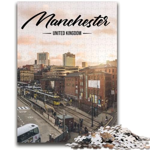 Puzzle für Erwachsene, 1000 Teile, Manchester, für Lernspiele, Herausforderungsspielzeug, ganze Familie (Größe 38x26cm) von NCVAZHASO