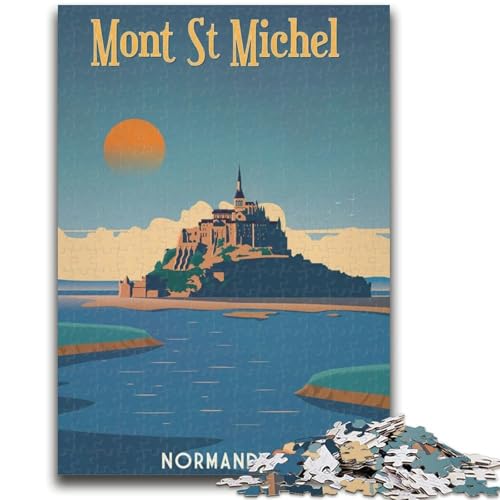 Puzzle für Erwachsene, 1000 Teile, Mont Saint Michel, Lernspiel, Herausforderungsspielzeug, ganze Familie (Größe 50x70cm) von NCVAZHASO