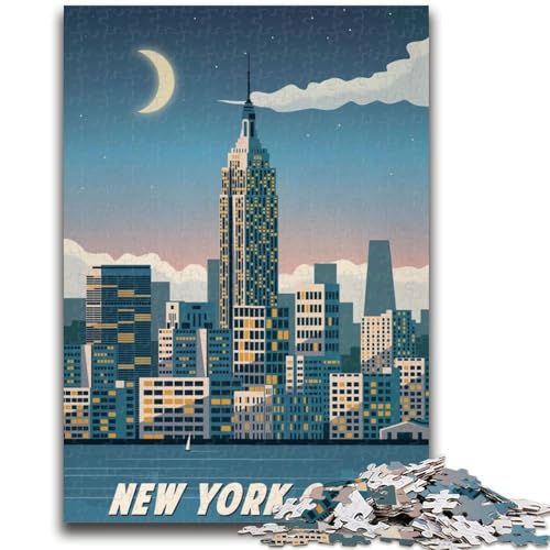 Puzzle für Erwachsene, 1000 Teile, New York City, hilft dem Gehirn, süchtig machendes Spielzeug zu trainieren, um Geduld zu fördern, EIN Kunstwerk (Größe 50x70cm) von NCVAZHASO