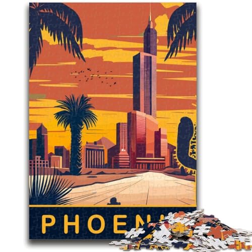 Puzzle für Erwachsene, 1000 Teile, Phoenix, für Kinder ab 14 Jahren, interessante Geschenke zur Stressreduzierung für Freunde und Familie (Größe 38x26cm) von NCVAZHASO