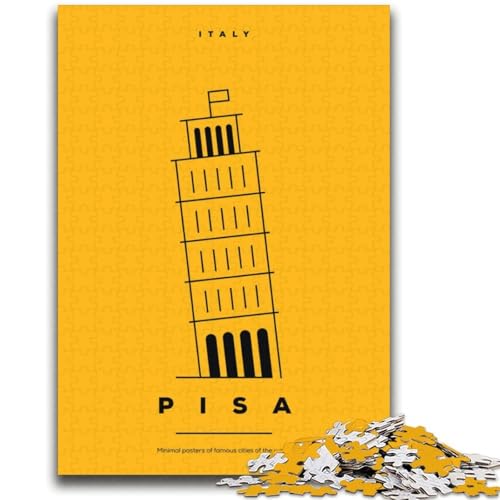 Puzzle für Erwachsene, 1000 Teile, Pisa, Italien, hilft dem Gehirn, süchtig machendes Spielzeug zur Förderung der Geduld, EIN Kunstwerk (Größe 38x52cm) von NCVAZHASO