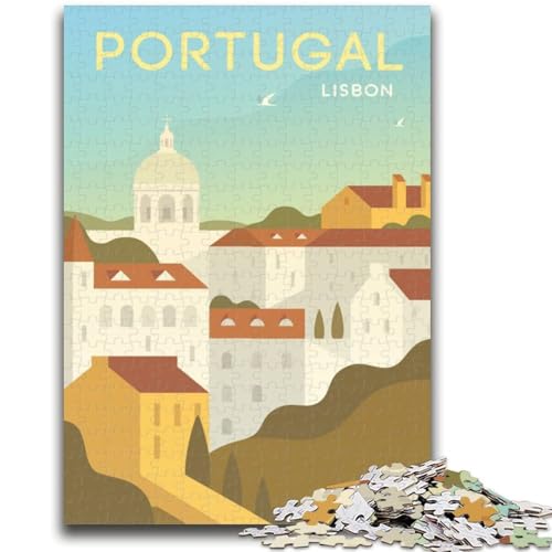Puzzle für Erwachsene, 1000 Teile, Portugal, Lernspiel, Herausforderungsspielzeug, ganze Familie (Größe 50x70cm) von NCVAZHASO