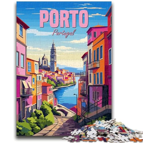 Puzzle für Erwachsene, 1000 Teile, Portugal Porto, Lernspiel, Herausforderungsspielzeug, ganze Familie (Größe 50x70cm) von NCVAZHASO