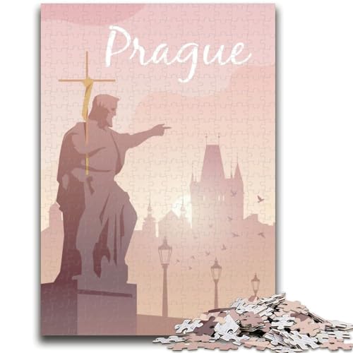 Puzzle für Erwachsene, 1000 Teile, Prag, für Lernspiele, Herausforderungsspielzeug, ganze Familie (Größe 50x70cm) von NCVAZHASO