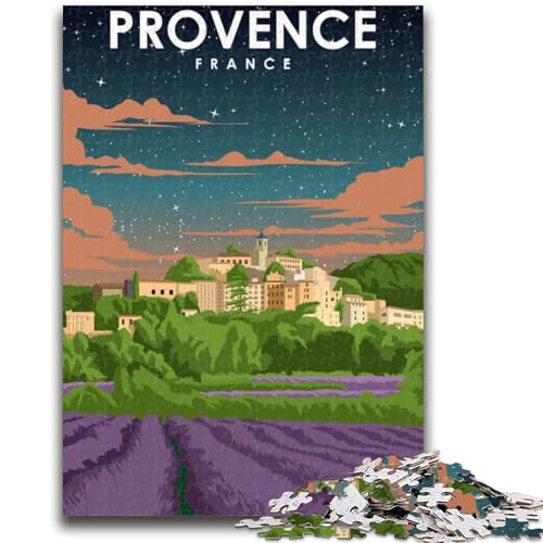 Puzzle für Erwachsene, 1000 Teile, Procenve, Frankreich, Nachtkunst, Familienspaß, ganze Familie, ab 14 Jahren (Größe 38x26cm) von NCVAZHASO