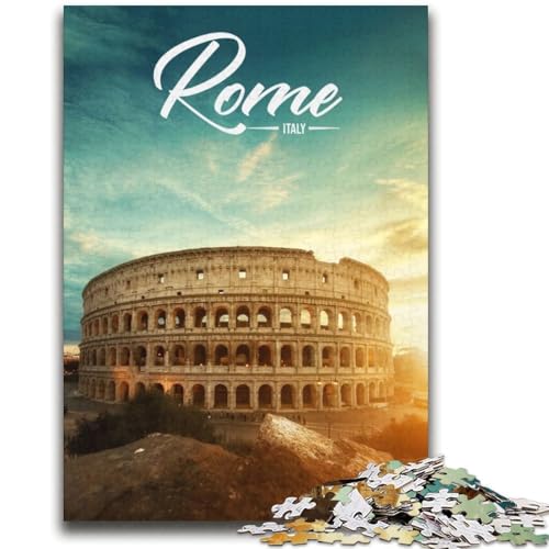 Puzzle für Erwachsene, 1000 Teile, Rom, für Lernspiele, Herausforderungsspielzeug, ganze Familie (Größe 38x52cm) von NCVAZHASO