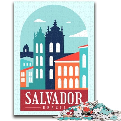 Puzzle für Erwachsene, 1000 Teile, Salvador, Brasilien Hilft dem Gehirn, süchtig machendes Spielzeug zu trainieren, um Geduld zu fördern EIN Kunstwerk (Größe 50x70cm) von NCVAZHASO