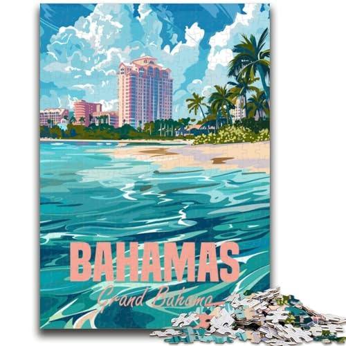 Puzzle für Erwachsene, 1000 Teile, schwierig, Grand Bahama, Bahamas, Lernspiele, DIY-Spielzeug, ganze Familie (Größe 50x70cm) von NCVAZHASO