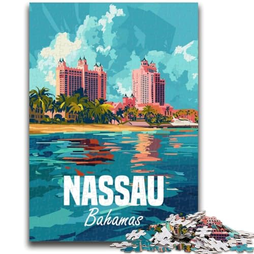 Puzzle für Erwachsene, 1000 Teile, schwierig, Nassau, Bahamas, Lernspiele, DIY-Spielzeug, ganze Familie (Größe 50x70cm) von NCVAZHASO