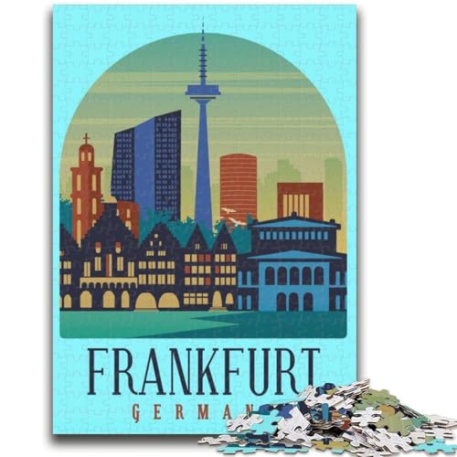 Puzzle für Erwachsene, 1000 Teile, schwierige Frankfurter Lernspiele, DIY-Spielzeug, ganze Familie (Größe 38x26cm) von NCVAZHASO