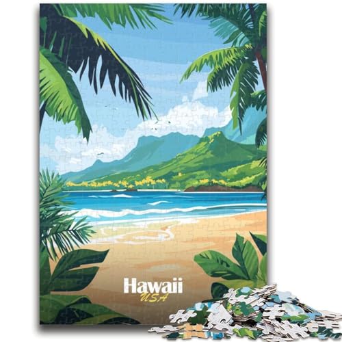 Puzzle für Erwachsene, 1000 Teile, schwierige Hawaii-Strandlandschaft, Lernspiele, DIY-Spielzeug, ganze Familie (Größe 38x26cm) von NCVAZHASO