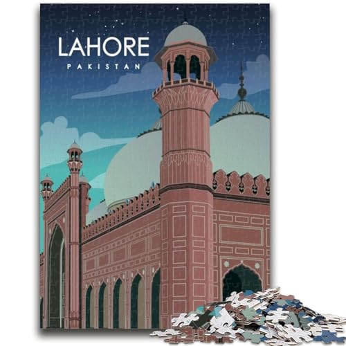 Puzzle für Erwachsene, 1000-teiliges Puzzle, Lahore, Pakistan, Stressabbau, schwierige Herausforderung, ganze Familie (Größe 38x26cm) von NCVAZHASO