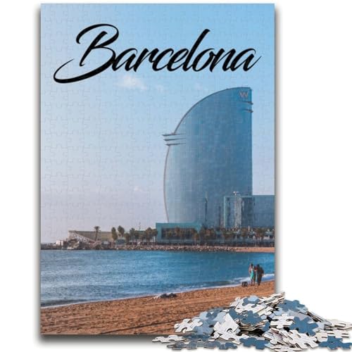 Puzzle für Erwachsene 1000 Barcelona Lernspiel Herausforderung Spielzeug Wanddekoration Einzigartige Geburtstags (Größe 50x70cm) von NCVAZHASO