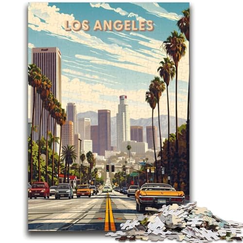 Puzzle für Erwachsene 1000 Los Angeles Lernspiel Herausforderung Spielzeug Wanddekoration Einzigartige Geburtstags (Größe 50x70cm) von NCVAZHASO