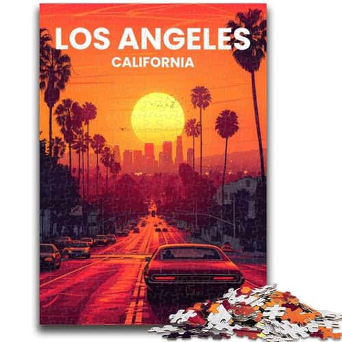 Puzzle für Erwachsene 1000 Los Angeles Lernspiel Herausforderung Spielzeug Wanddekoration Einzigartige Geburtstags (Größe 50x70cm) von NCVAZHASO