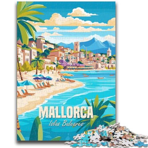Puzzle für Erwachsene 1000 Mallorca Islas Baleares Lernspiele Heimdekoration Lernspiel für Geburtstag, Weihnachten (Größe 50x70cm) von NCVAZHASO