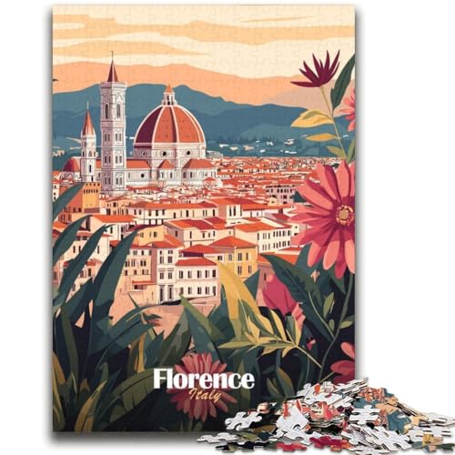 Puzzle für Erwachsene 1000 Teile, Florenz, Italien, Stadtbild, Lernspiele, DIY-Spielzeug, ganze Familie (Größe 38x52cm) von NCVAZHASO