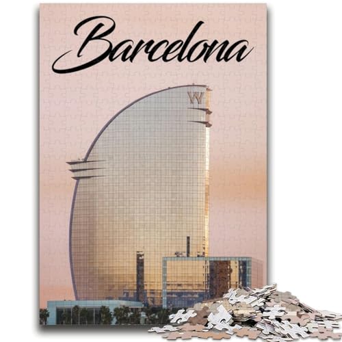 Puzzle für Erwachsene 1000 Teile Barcelona Lernspiele DIY-Spielzeug ganze Familie (Größe 50x70cm) von NCVAZHASO