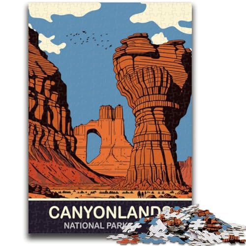 Puzzle für Erwachsene 1000 Teile Canyonlands Utah Lernspiele DIY-Spielzeug ganze Familie (Größe 38x26cm) von NCVAZHASO