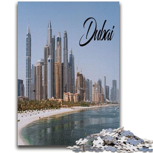 Puzzle für Erwachsene 1000 Teile Dubai Familienspaß für Eignet ganze Familie für Kinder ab 14 Jahren (Größe 38x26cm) von NCVAZHASO