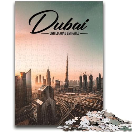 Puzzle für Erwachsene 1000 Teile Dubai Familienspaß für Eignet ganze Familie für Kinder ab 14 Jahren (Größe 38x26cm) von NCVAZHASO