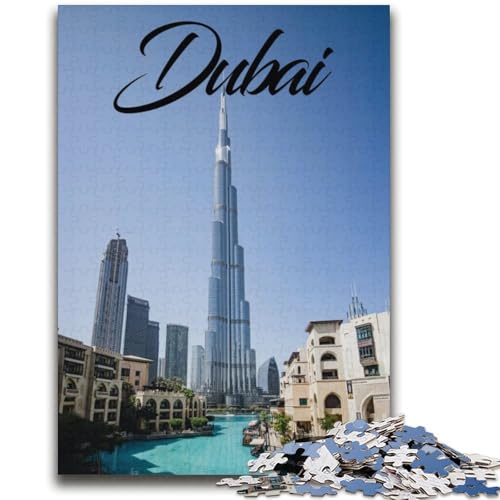 Puzzle für Erwachsene 1000 Teile Dubai Familienspaß für Eignet ganze Familie für Kinder ab 14 Jahren (Größe 38x52cm) von NCVAZHASO