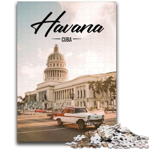 Puzzle für Erwachsene 1000 Teile Havanna Familienspaß für Eignet ganze Familie für Kinder ab 14 Jahren (Größe 38x52cm) von NCVAZHASO