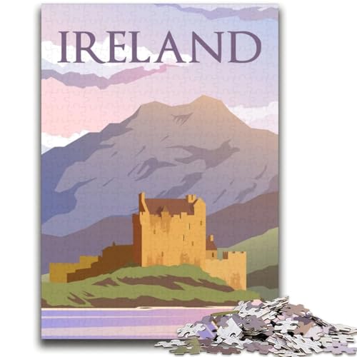 Puzzle für Erwachsene 1000 Teile Irland Lernspiele DIY-Spielzeug ganze Familie (Größe 38x52cm) von NCVAZHASO