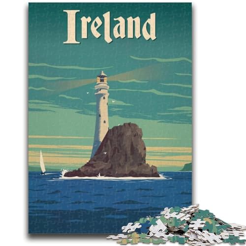 Puzzle für Erwachsene 1000 Teile Irland Lernspiele DIY-Spielzeug ganze Familie (Größe 50x70cm) von NCVAZHASO