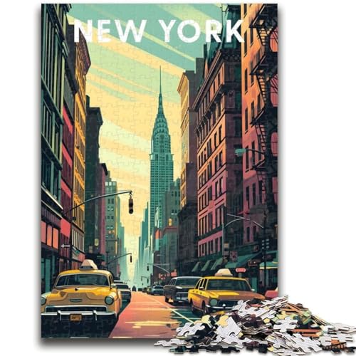 Puzzle für Erwachsene 1000 Teile New York City Lernspiele DIY-Spielzeug ganze Familie (Größe 38x26cm) von NCVAZHASO