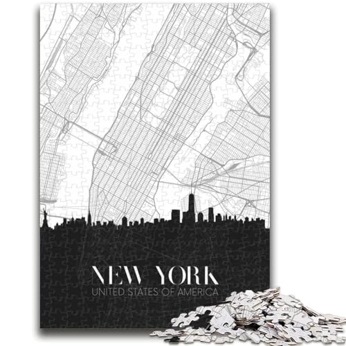 Puzzle für Erwachsene 1000 Teile New York Lernspiele DIY-Spielzeug ganze Familie (Größe 50x70cm) von NCVAZHASO