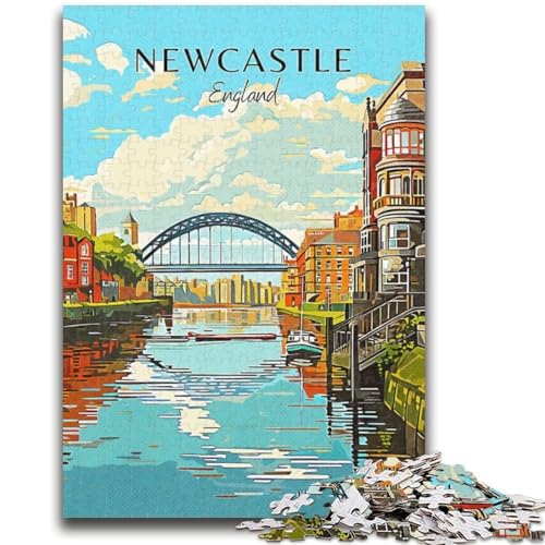 Puzzle für Erwachsene 1000 Teile Newcastle Reise Lernspiele DIY Spielzeug ganze Familie (Größe 38x26cm) von NCVAZHASO