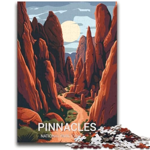 Puzzle für Erwachsene 1000 Teile Pinnacles-Nationalpark Lernspiele DIY-Spielzeug ganze Familie (Größe 38x52cm) von NCVAZHASO
