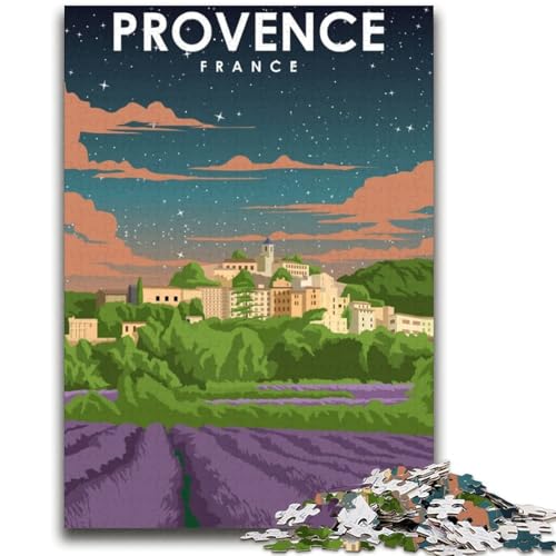 Puzzle für Erwachsene 1000 Teile Procenve France Night Art Lernspiele DIY-Spielzeug ganze Familie (Größe 38x52cm) von NCVAZHASO