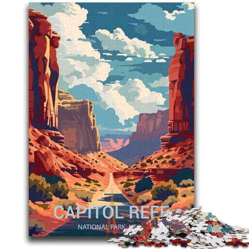 Puzzle für Teenager, 1000 Teile, Capitol Reef National Park Anspruchsvoll zu vervollständigen, Aber lustig und humorvoll Geburtstagsgeschenk, Geschenke, Wandkunst (Größe 38x52cm) von NCVAZHASO
