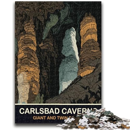 Puzzle für Teenager, 1000 Teile, Carlsbad Caverns Trainieren Sie Ihr Gehirn und Ihre Hände Eltern-Kind-Interaktion für Kinder ab 14 Jahren (Größe 50x70cm) von NCVAZHASO